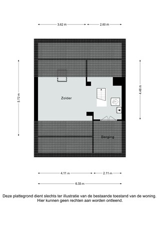 Plattegrond - Heerlerbaan 163, 6418 CC Heerlen - Heerlerbaan 163 Heerlen - Zolder 2D.jpg